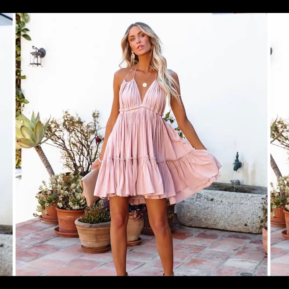 VICI Blushing Ballerina Babydoll Dress